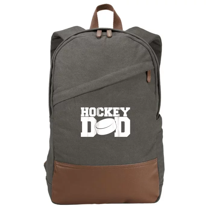 Hockey Dad Cotton Canvas Backpack