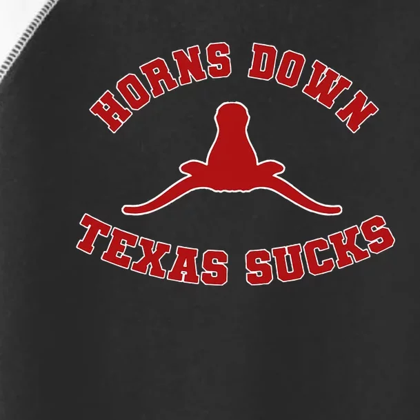 Horns Down  Horns Down Texas Sucks Toddler Fine Jersey T-Shirt