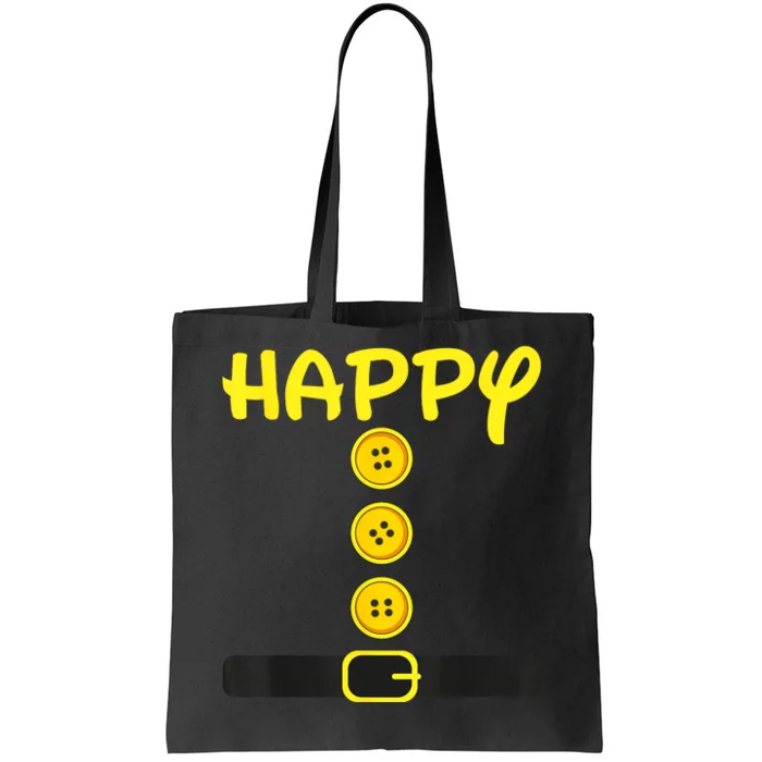 Happy Dwarf Halloween Costume Color Family Matching Dwarf Tote Bag