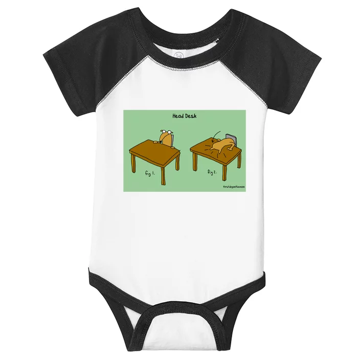 Head Desk Infant Baby Jersey Bodysuit