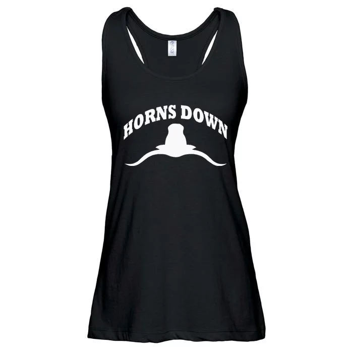 Horns Down Horns Down Texas Tuck Fexas Ladies Essential Flowy Tank