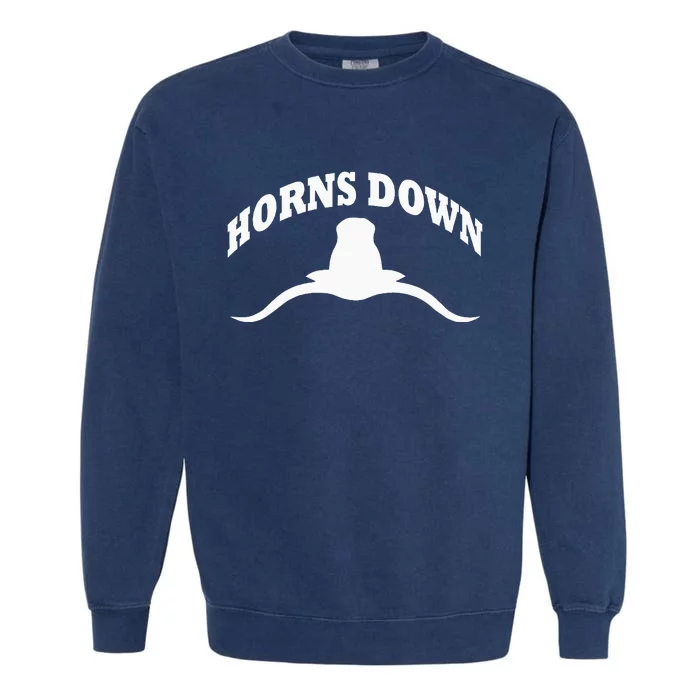 Horns Down Horns Down Texas Tuck Fexas Garment-Dyed Sweatshirt