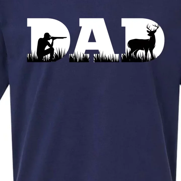 Hunter Dad Hunting Father Cute Gift Sueded Cloud Jersey T-Shirt