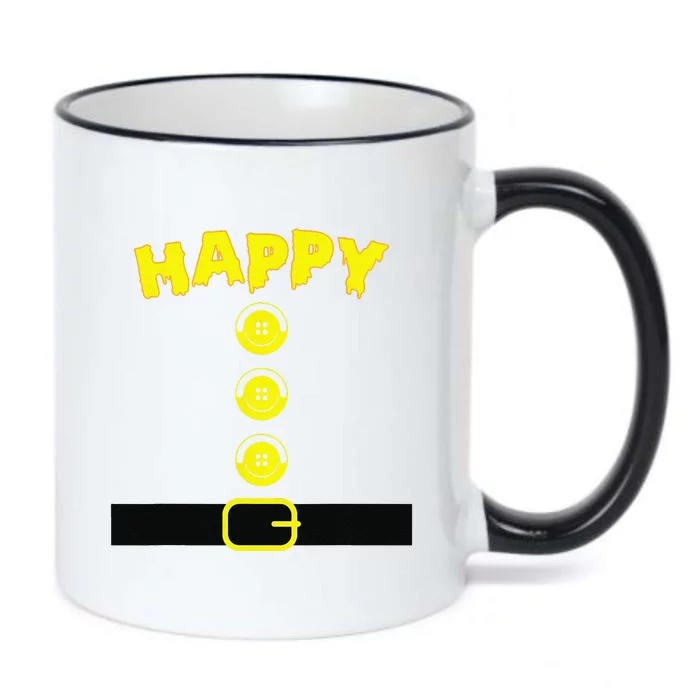 Happy Dwarf Halloween Costume Color Matching Family Dwarf Black Color Changing Mug