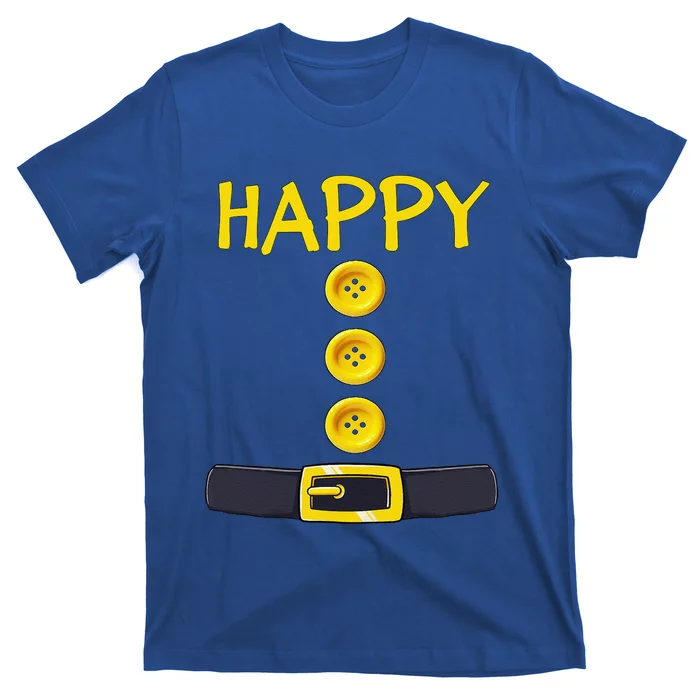 Happy Dwarf Halloween Costume Color Matching Happy Dwarf T-Shirt