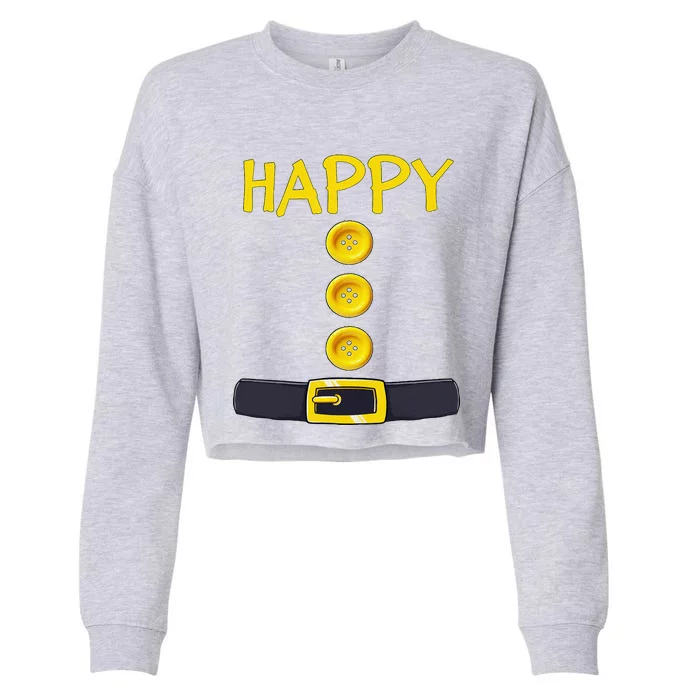 Happy Dwarf Halloween Costume Color Matching Happy Dwarf Cropped Pullover Crew