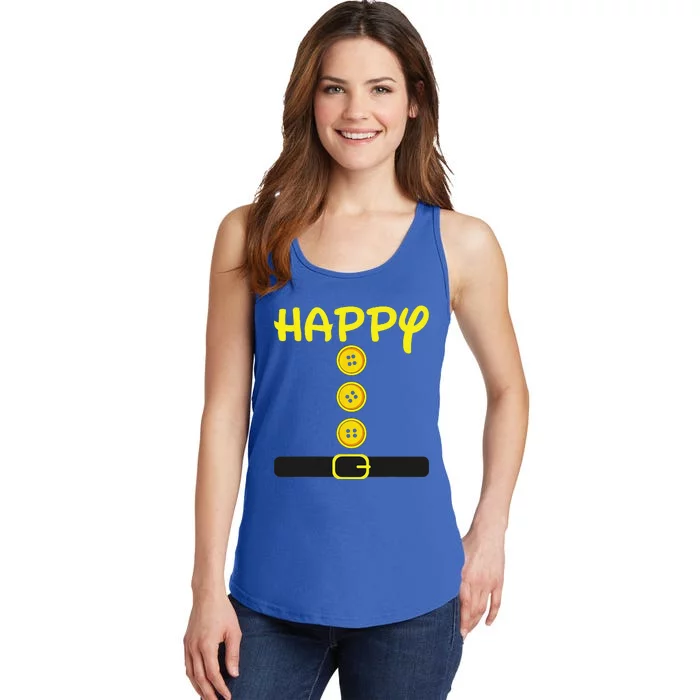 Happy Dwarf Halloween Family Matching Dwarf Costume Color Ladies Essential Tank