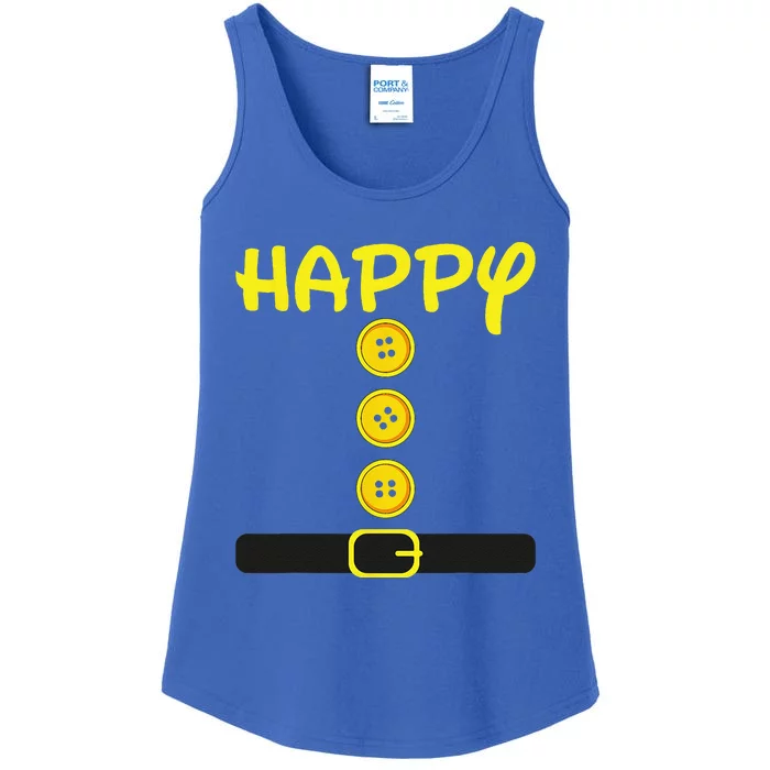 Happy Dwarf Halloween Family Matching Dwarf Costume Color Ladies Essential Tank