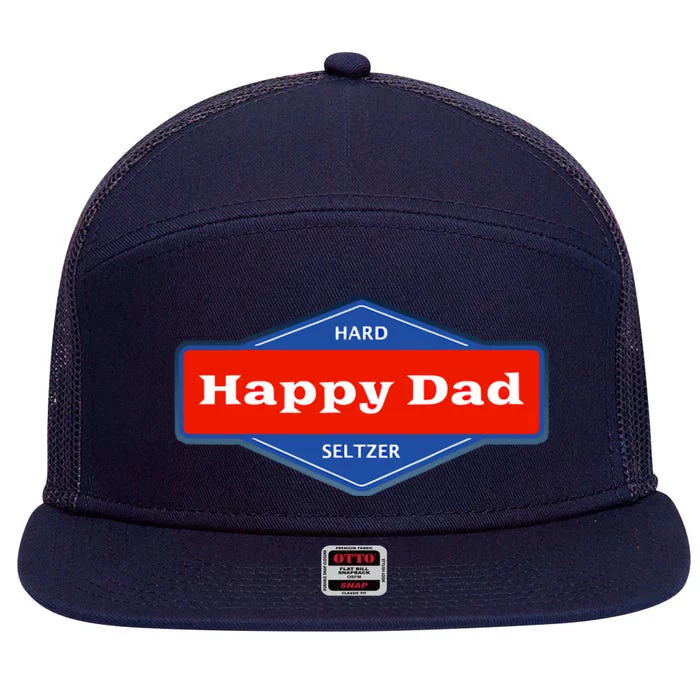 Happy Dad Hard Seltzer Clothing Nelk 7 Panel Mesh Trucker Snapback Hat