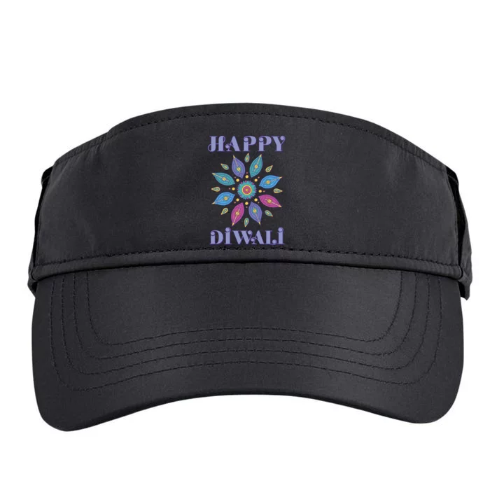 Happy Diwali Hindu Festival Adult Drive Performance Visor