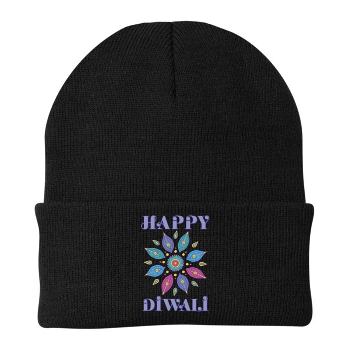 Happy Diwali Hindu Festival Knit Cap Winter Beanie