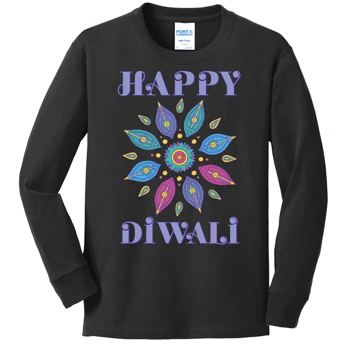 Happy Diwali Hindu Festival Kids Long Sleeve Shirt