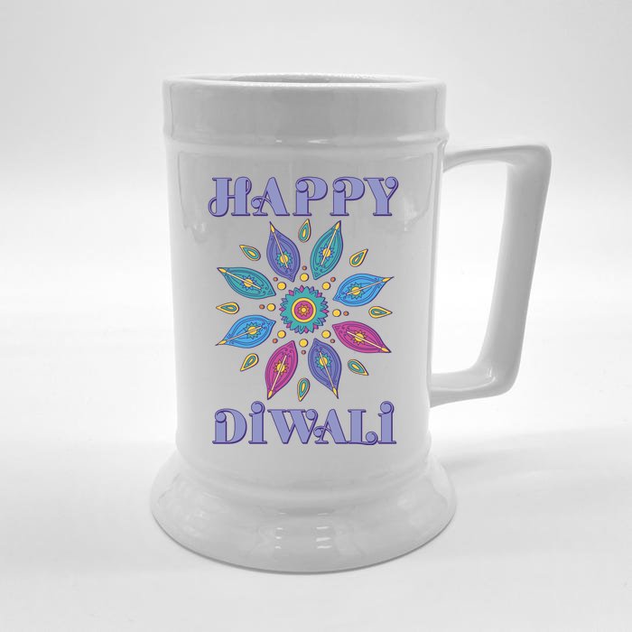 Happy Diwali Hindu Festival Front & Back Beer Stein