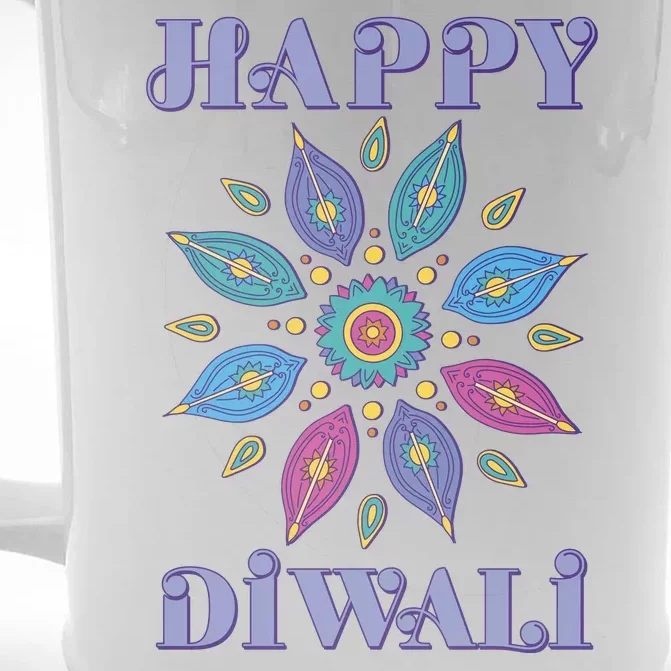 Happy Diwali Hindu Festival Front & Back Beer Stein