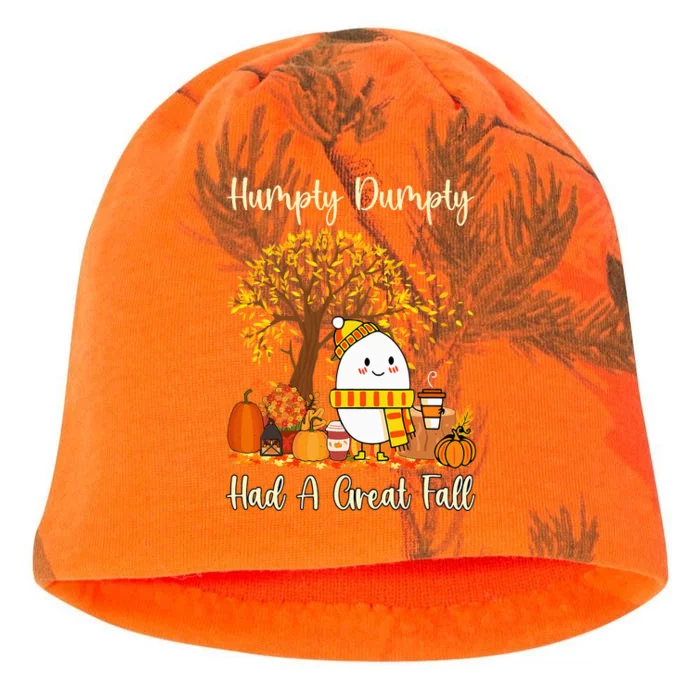 Humpty Dumpty Had A Great Fall Happy Fall Y'all Thanksgiving Kati - Camo Knit Beanie