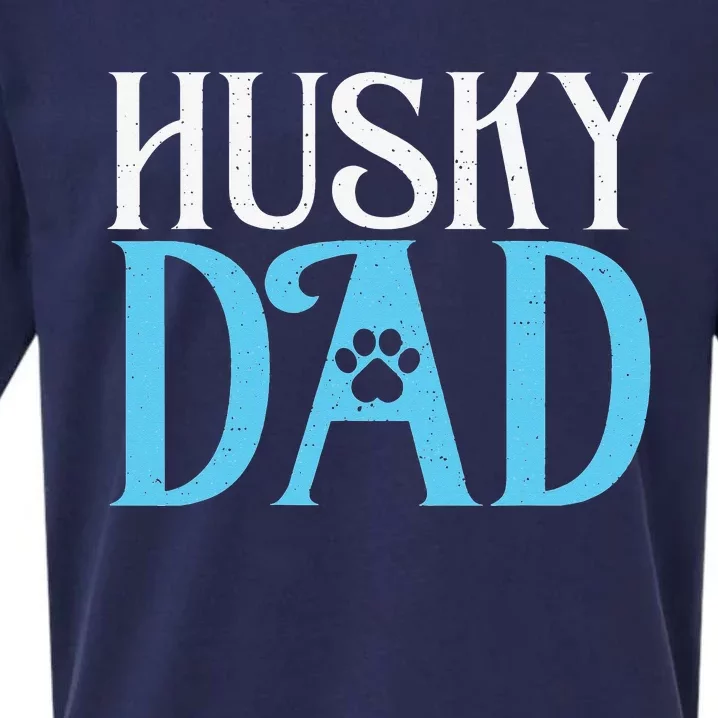 Husky Dog Husky Dad Sueded Cloud Jersey T-Shirt