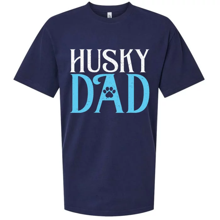 Husky Dog Husky Dad Sueded Cloud Jersey T-Shirt