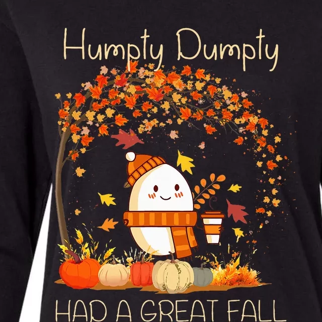 H.U.M.P.T.Y. D.U.M.P.T.Y Had A Great Fall Thanksgiving Autumn Halloween Womens Cotton Relaxed Long Sleeve T-Shirt