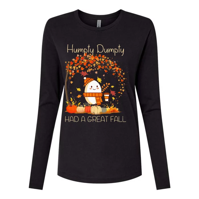 H.U.M.P.T.Y. D.U.M.P.T.Y Had A Great Fall Thanksgiving Autumn Halloween Womens Cotton Relaxed Long Sleeve T-Shirt