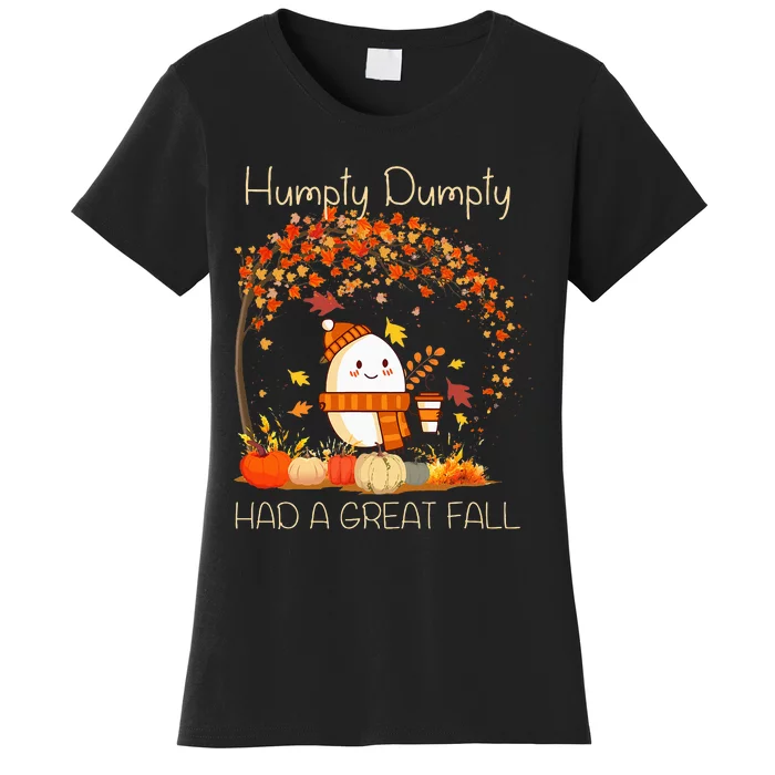 H.U.M.P.T.Y. D.U.M.P.T.Y Had A Great Fall Thanksgiving Autumn Halloween Women's T-Shirt