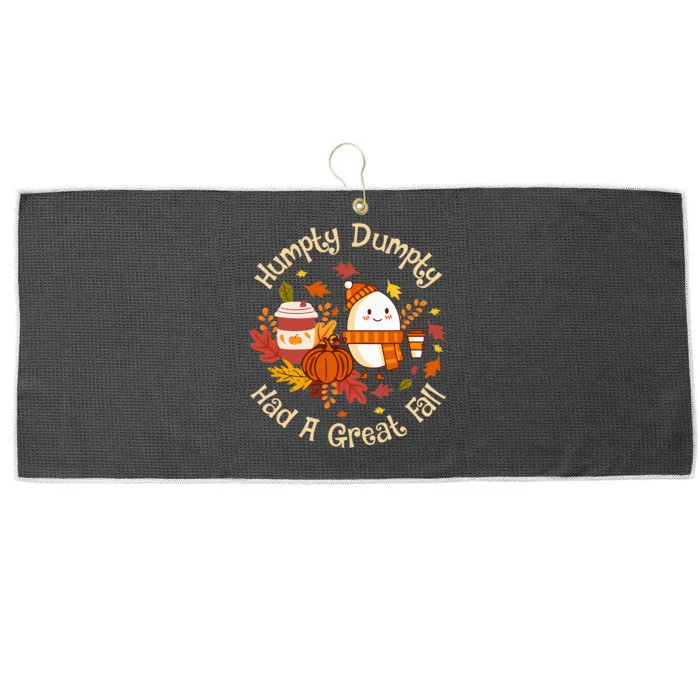 H.umpty D.umpty Had A Great Fall Happy Fall Yall Autumn Gifts Large Microfiber Waffle Golf Towel