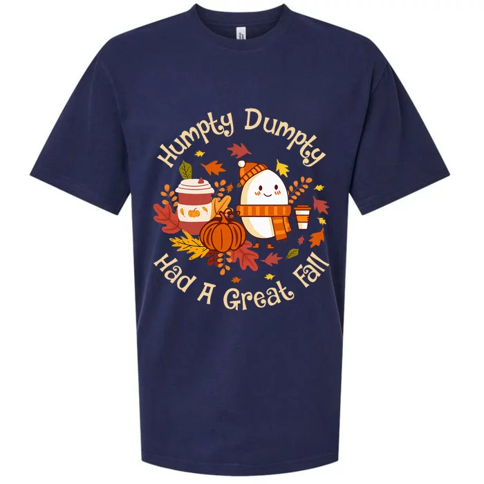 H.umpty D.umpty Had A Great Fall Happy Fall Yall Autumn Gifts Sueded Cloud Jersey T-Shirt