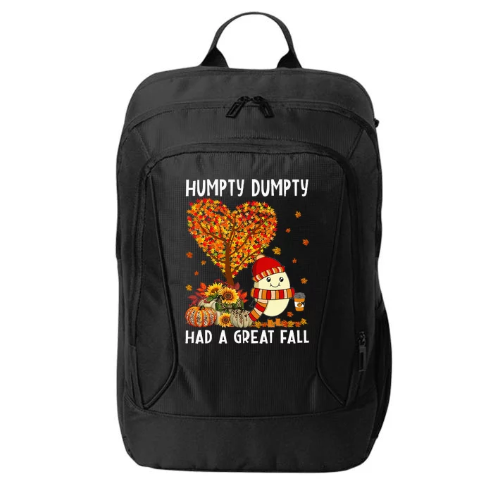 H.umpty D.umpty Had A Great Fall Happy Fall Yall Thanksgiving City Backpack