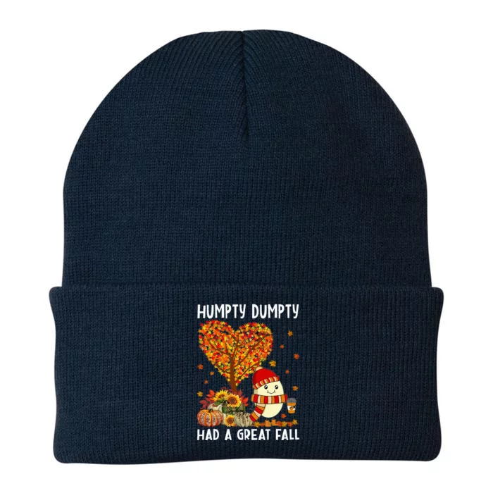 H.umpty D.umpty Had A Great Fall Happy Fall Yall Thanksgiving Knit Cap Winter Beanie