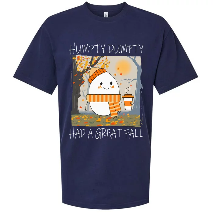 Humpty Dumpty Had A Great Fall Thanksgiving Sueded Cloud Jersey T-Shirt