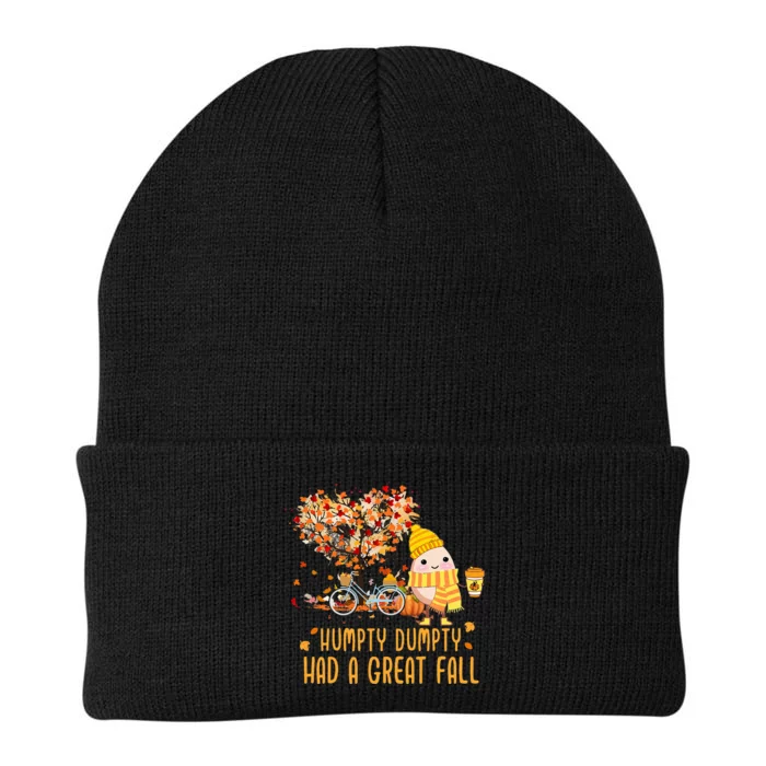 Humpty Dumpty Had A Great Fall Of Thanksgiving Autumn Season Knit Cap Winter Beanie