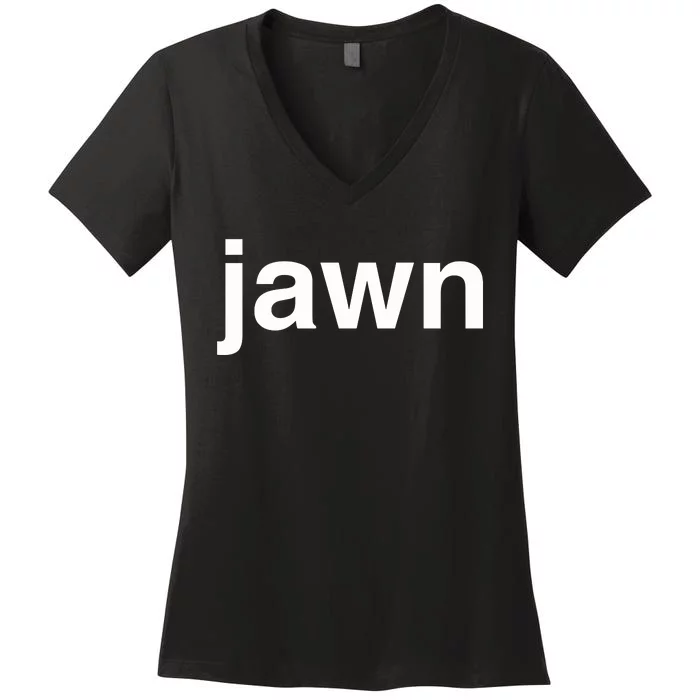 Hugh Douglas Helvetica Jawn Women's V-Neck T-Shirt