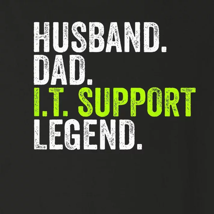 Husband Dad I.T. Support Legend Network Admin Funny Office Toddler Long Sleeve Shirt