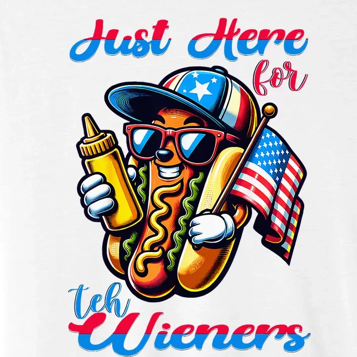 Hot Dog IM Just Here For The Wieners 4th Of July ChromaSoft Performance T-Shirt