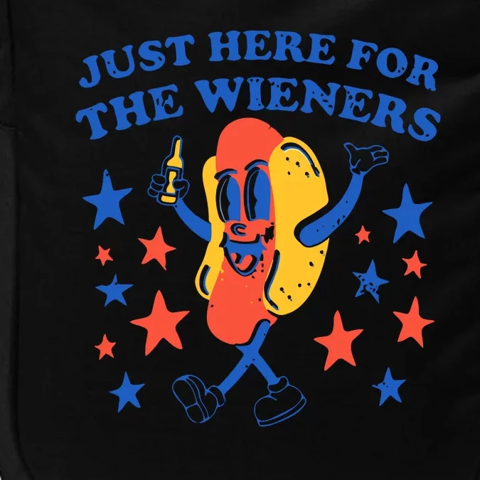 Hot Dog Im Just Here For The Wieners 4th Of July Impact Tech Backpack