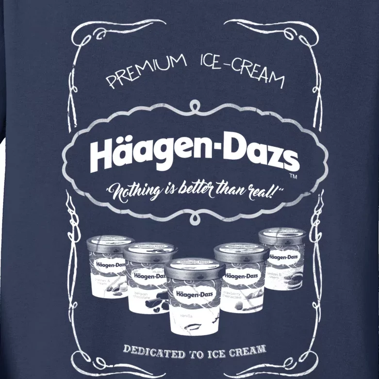 Haagen Dazs Ice Cream Kids Long Sleeve Shirt