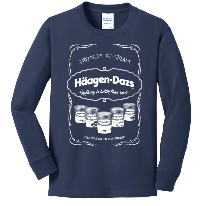 Haagen Dazs Ice Cream Kids Long Sleeve Shirt