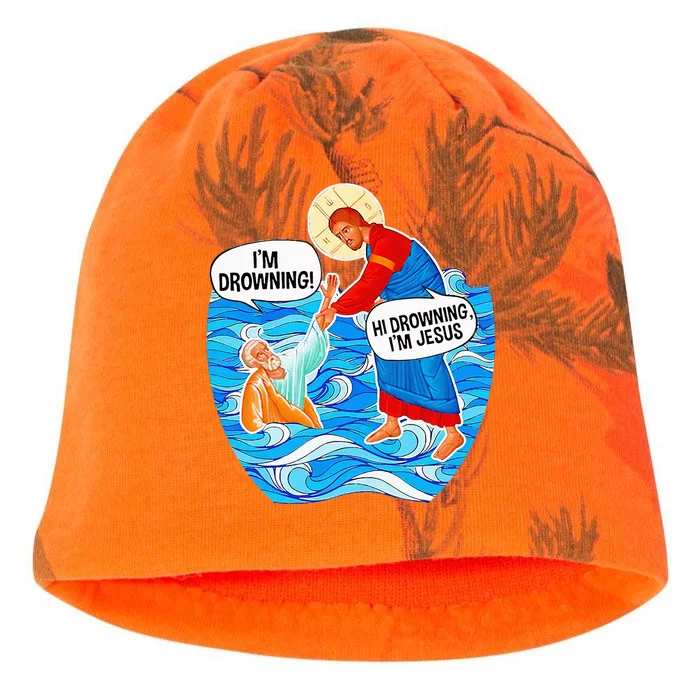 Hi Drowning IM Jesus Kati - Camo Knit Beanie