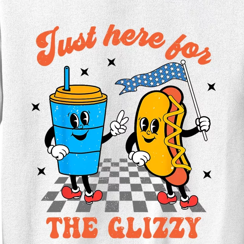 Hot Dog Im Just Here For The Glizzy Happy 4th Of July Sweatshirt