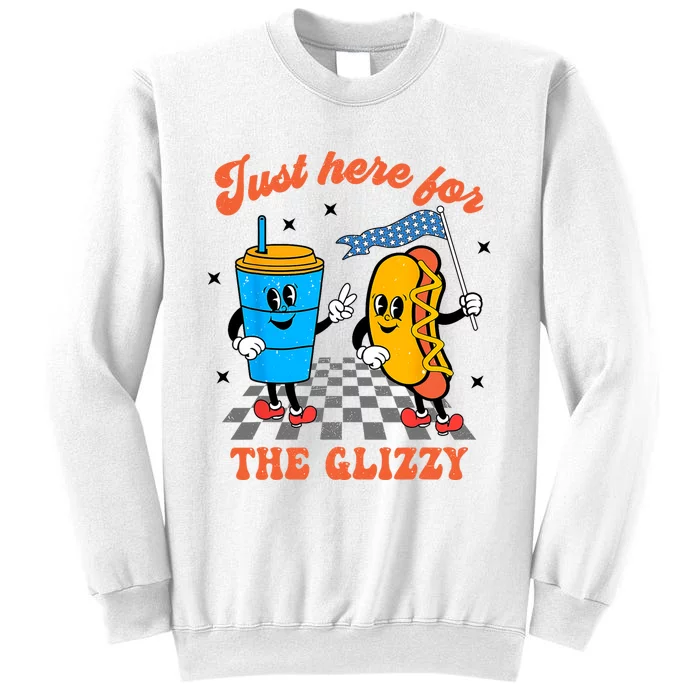 Hot Dog Im Just Here For The Glizzy Happy 4th Of July Sweatshirt