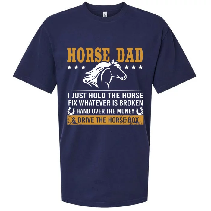 Horse Dad I Just Hold The Horse Fix Whatever Is Broken Gift Sueded Cloud Jersey T-Shirt