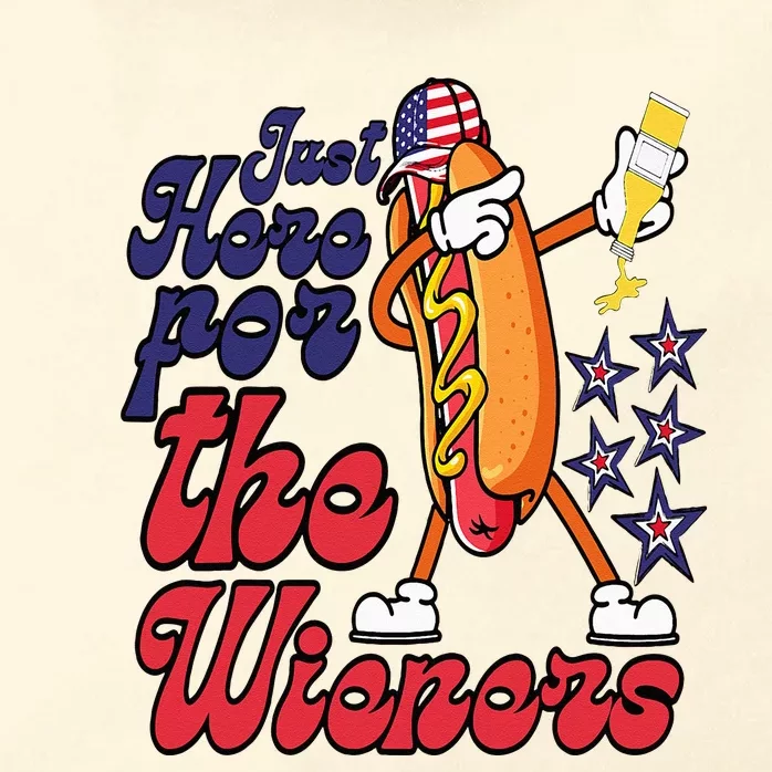 Hot Dog Im Just Here For The Wieners 4Th Of July Zip Tote Bag