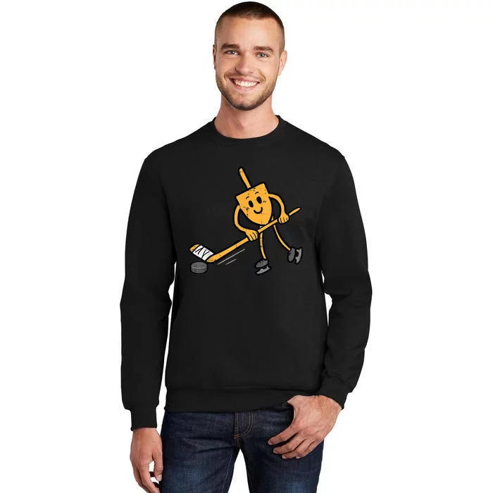 Hanukkah Dreidel Ice Hockey Chanukah Jewish  Boys Sweatshirt