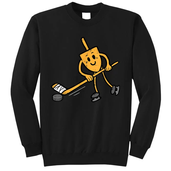 Hanukkah Dreidel Ice Hockey Chanukah Jewish  Boys Sweatshirt