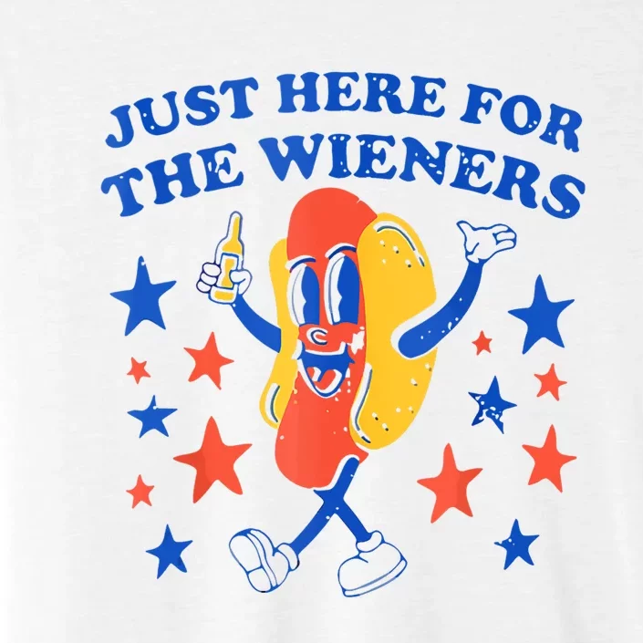 Hot Dog Im Just Here For The Wieners 4th Of July Funny ChromaSoft Performance T-Shirt