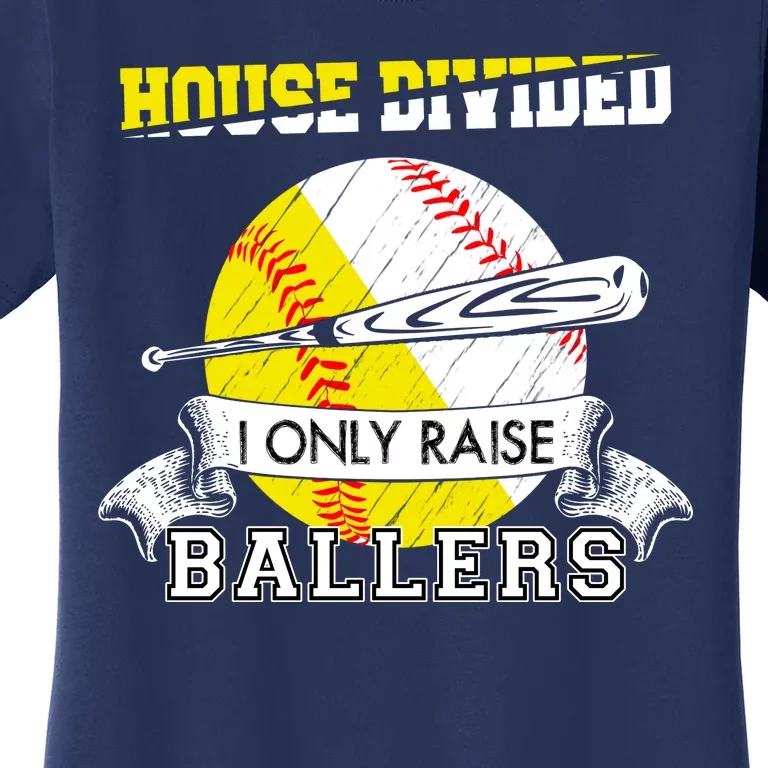  I Only Raise Ballers T Shirt Women Baseball Mom Tee