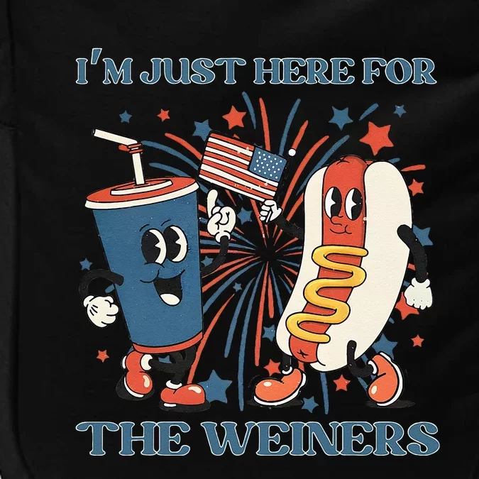 Hot Dog Im Just Here For The Wieners 4Th Of July Impact Tech Backpack