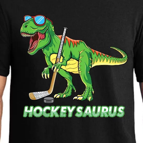 Hockeysaurus Dinosaur Ice Hockey Trex Ice Hockey Premium Pajama Set