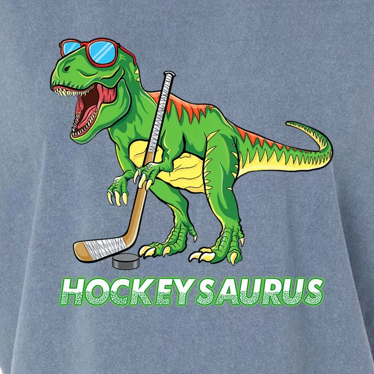 Hockeysaurus Dinosaur Ice Hockey Trex Ice Hockey Premium Garment-Dyed Women's Muscle Tee