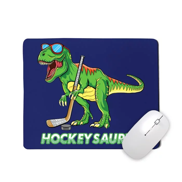 Hockeysaurus Dinosaur Ice Hockey Trex Ice Hockey Premium Mousepad