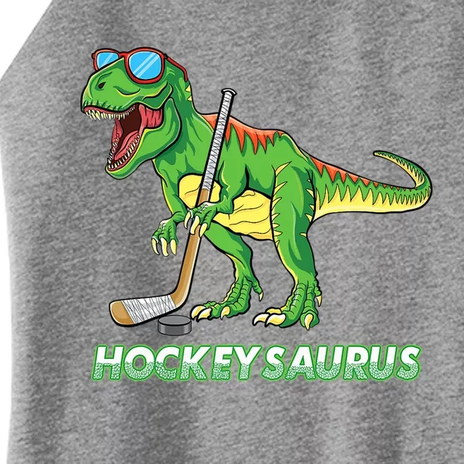 Hockeysaurus Dinosaur Ice Hockey Trex Ice Hockey Premium Women’s Perfect Tri Rocker Tank